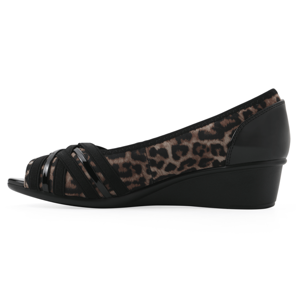 Womens Cliffs by White Mountain Peep Toe Boldest Wedge Heels