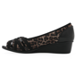 Womens Cliffs by White Mountain Peep Toe Boldest Wedge Heels - image 6