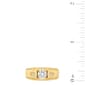 Mens Gentlemen''s Classics™ Sterling Silver Gold Plated CZ Ring - image 4