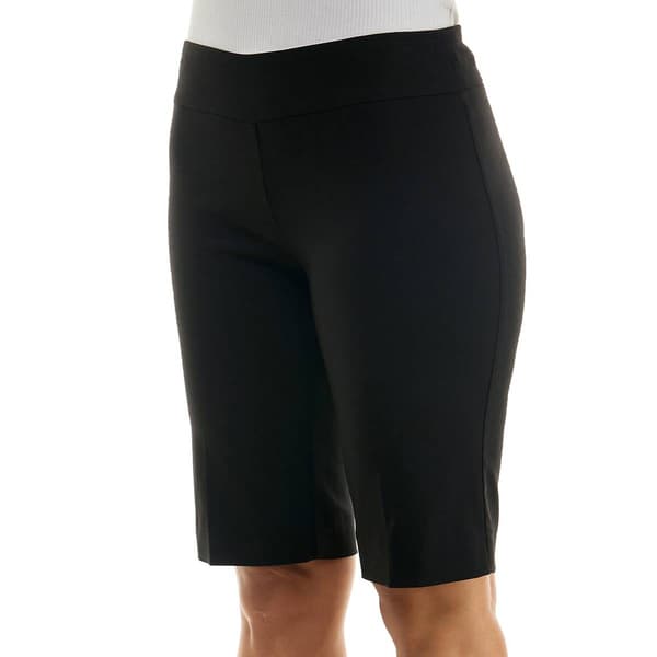 Petite Zac & Rachel Solid Pull On Bermuda Shorts