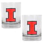 NCAA Illinois Fighting Illini 2pc. Rocks Glass Set - image 1