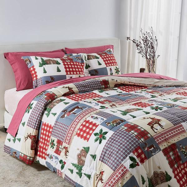 Freshfolds Winter Reversible Cozy Maple 3pc. Comforter Set - image 