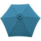 9ft. Blue Camo Hand Crank & Tilt Metal Patio Umbrella - image 2