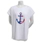 Womens Erika Dolman Sleeve Round Neck Anchor Graphic Tee - image 1