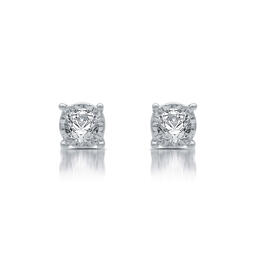 Diamond Classics&#40;tm&#41; 10kt. White Gold 1/10ctw. Stud Earrings