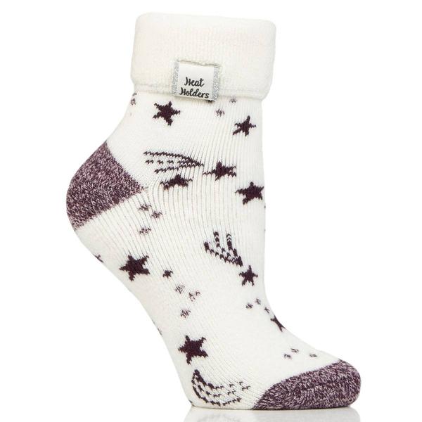 Womens Heat Holder Samara Lite Stars Sleep Ankle Socks - image 