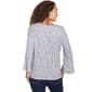 Womens Ruby Rd. Monochrome Moment Tie Front Pucker Blouse - image 2