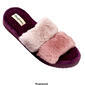 Womens Dearfoams Sapphire Color Block Slide Slippers - image 3