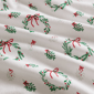 Martha Stewart Wreaths & Mistletoe Sheet Set - image 6