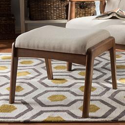 Baxton Studio Roxy Upholstered Ottoman