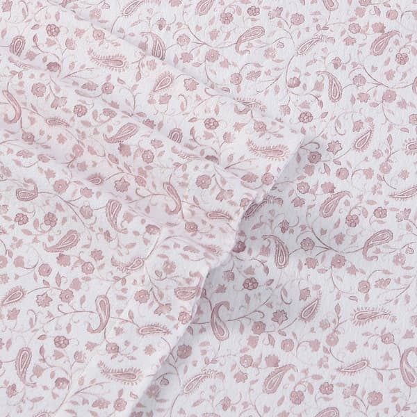 Laura Ashley Paisley Prance Cotton Flannel Sheet Set