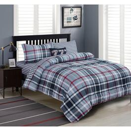 Bella Home Plaid Comforter Set