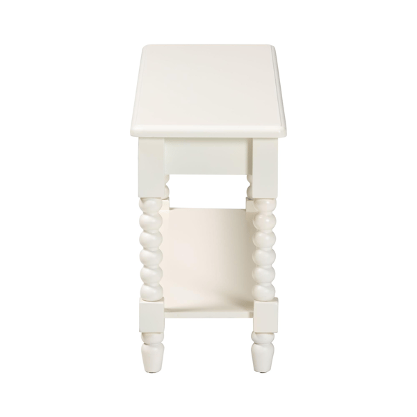 Baxton Studio Bayard Accent Bench with Bobbin Legs