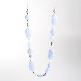 Ashley Cooper&#40;tm&#41; Periwinkle w/ Silver & Clear Beads Necklace
