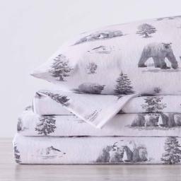 Freshfolds Premium Cotton Flannel Polar Bears 4pc. Sheet Set