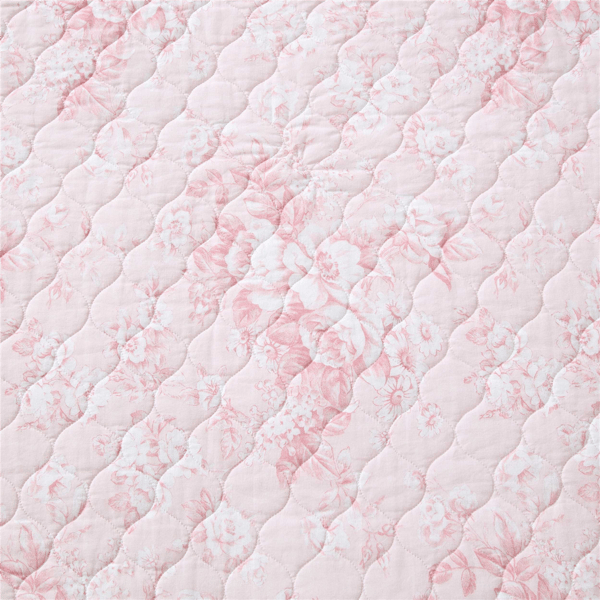 Laura Ashley Toile Delightful Reversible Qulit Set