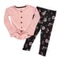 Girls &#40;7-12&#41; One Step Up Waffle Knit Top w/ Floral Leggings - image 1