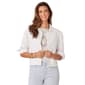 Womens Democracy Long Sleeve Button Up Puff Sleeve Jacket - image 1