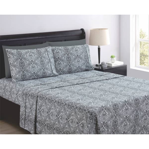 Spirit Linen Home(tm) Paisley Microfiber Sheet Set - image 
