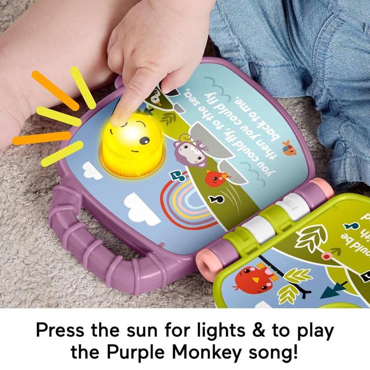 Fisher-Price® Purple Monkey Musical Storybook