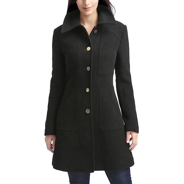 Womens BGSD Wool Blend Walking Coat - image 