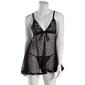 Womens Spree Intimates 2pc. Carrie Amber Heart Mesh Babydoll - image 1
