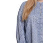 Plus Size NY Collection Long Smock Sleeve Casual Button Down - image 4