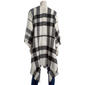 Womens Altare Black/White Window Ruana - image 2