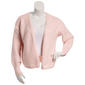 Juniors Pink Rose Drop Shoulder Open Front Cardigan- Solid - image 1