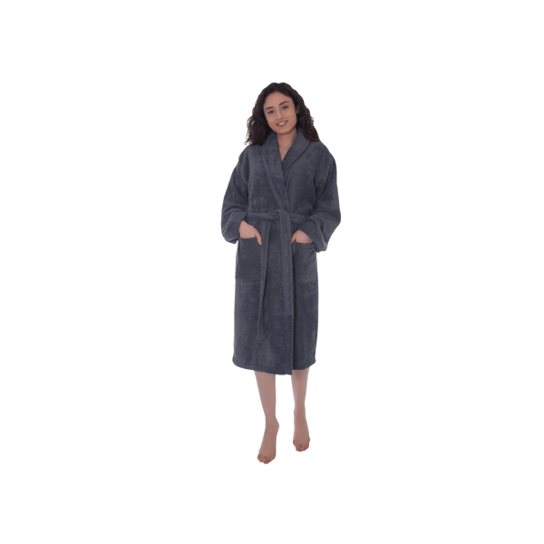 Unisex Ozan Premium Home Serene Turkish Cotton Bath Robe - image 