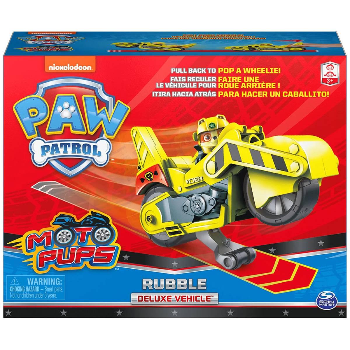 Spin Master™ Paw Patrol Moto Pups Rubbles Deluxe Pull Back