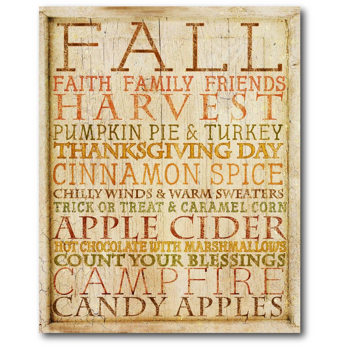 Courtside Market Fall Subway Wall Art - 30x40