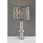 Adesso Ambrose Large Table Lamp with Pleated Navy/White Shade - image 8
