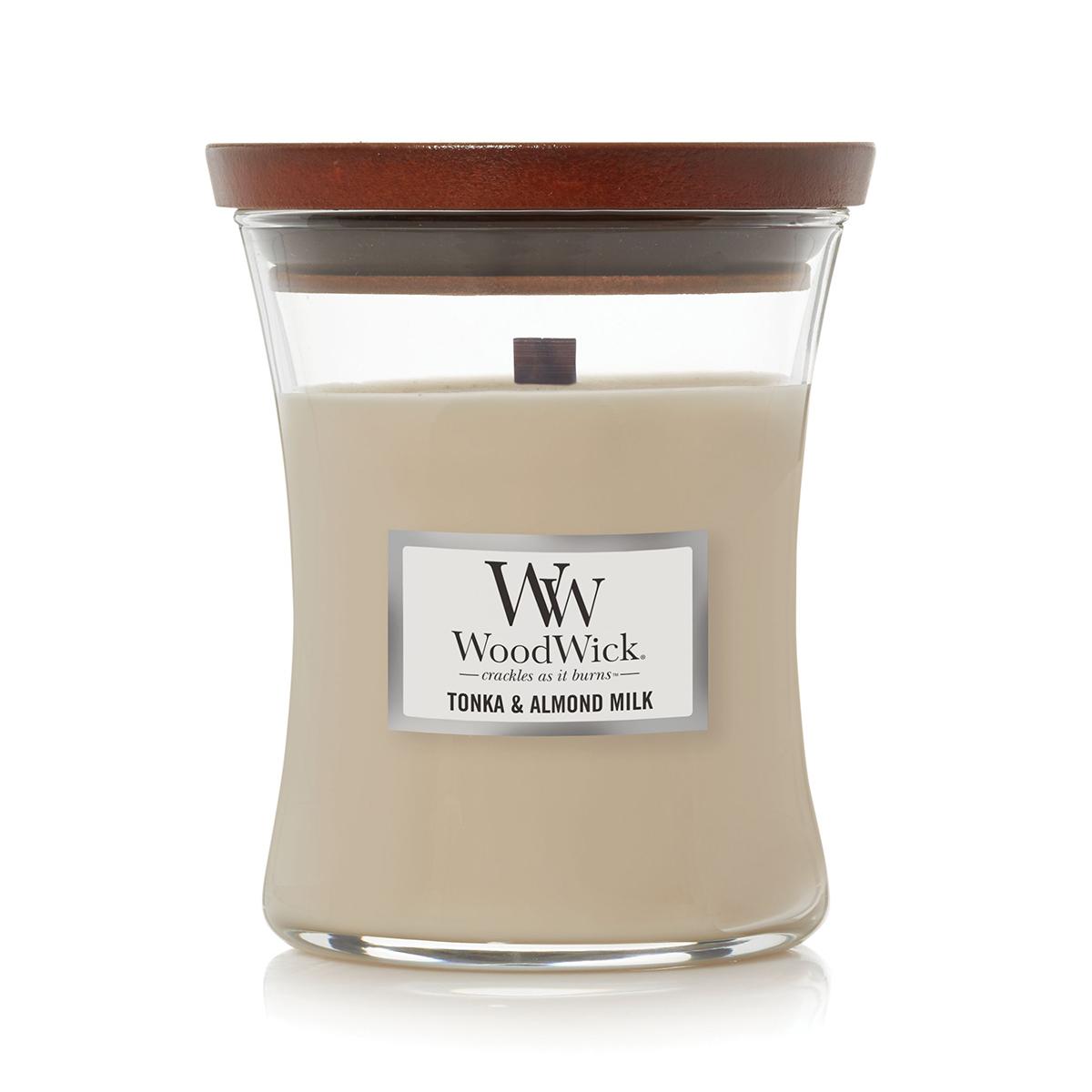 WoodWick® 9.7oz. Tonka and Almond Milk Jar Candle