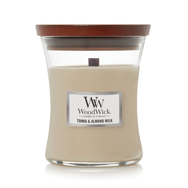 WoodWick&#40;R&#41; 9.7oz. Tonka and Almond Milk Jar Candle - image 