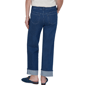 Petite Ruby Rd. Game of Luxe Pinstripe Wide Cuff Jeans - image 2