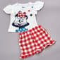 Baby Girl (12-24M) Disney Minnie Stars Americana Tee & Short Set - image 1