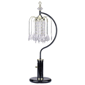 HomeRoots 27in. Black & Gold Faux Crystal Chandelier Table Lamp - image 2