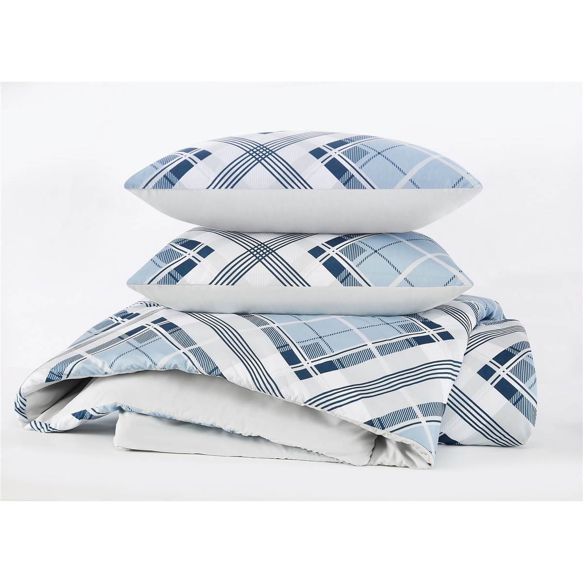 Truly Soft Lars Plaid 3pc. Reversible Duvet Set