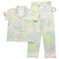 Girls &#40;7-16&#41; Sleep On It&#40;R&#41; Ombre & Star Coat & Pants Pajama Set - image 1