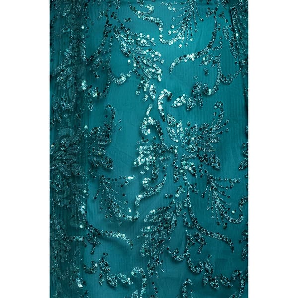 Juniors Plus Blondie Nites Ruffle Bust Sequin Corset Party Dress