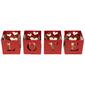 Northlight Seasonal Valentine''s Day Red Candle Holders - Set of 4 - image 5