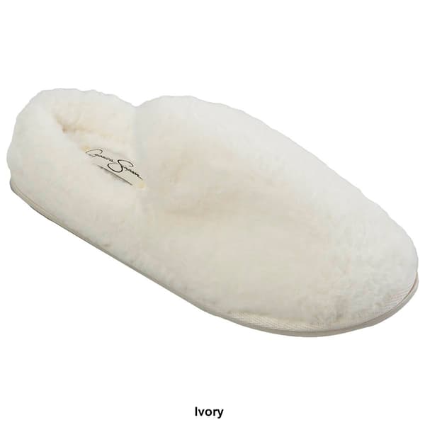 Womens Jessica Simpson Plush Smoking Scuff Slippers