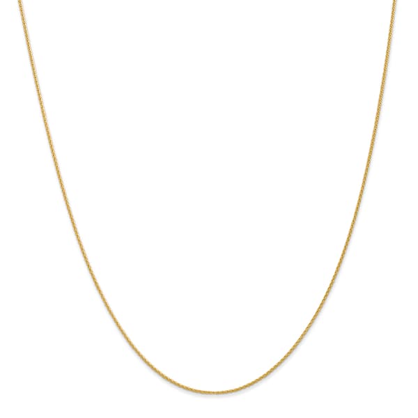 Gold Classics&#40;tm&#41; 1mm. 14kt. Gold Parisian Wheat Chain Necklace - image 