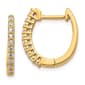 Pure Fire 14kt. Gold 1/4ctw. Diamond Hinged Hoop Earrings - image 1