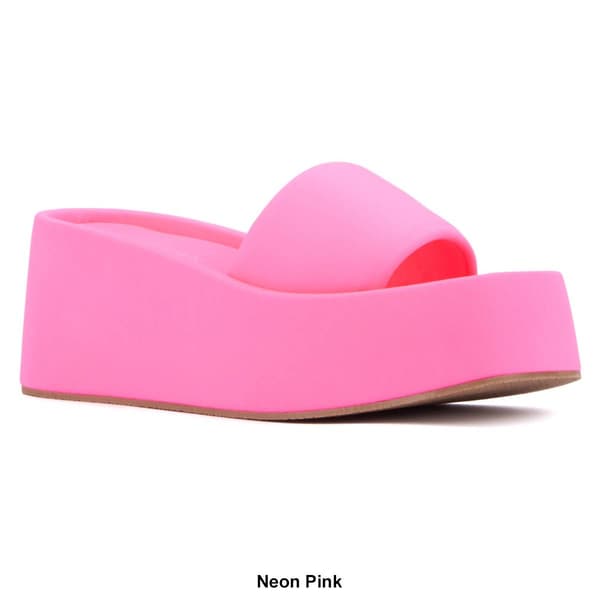 Womens Olivia Miller Uproar Wedge Sandals