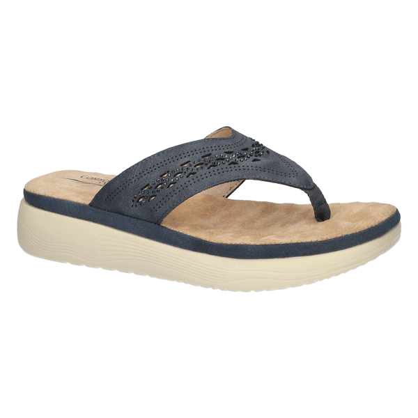 Womens Easy Street Sonny Platform Thong Sandals