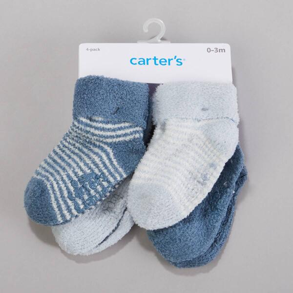 Baby Boy &#40;NB-12M&#41; Carters&#40;R&#41; 4pk. Cozy Chenille Socks - image 