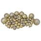 Northlight Seasonal 125ct Champagne Gold Shatterproof Ornaments - image 1