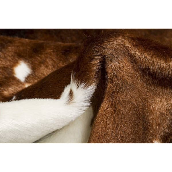 9th & Pike® Brown & White Faux Cow Hide Area Rug